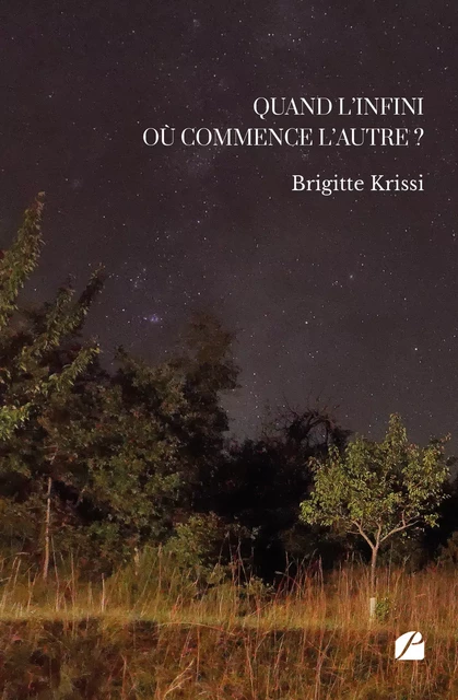 Quand l'infini où commence l'autre ? - Brigitte Krissi - Editions du Panthéon