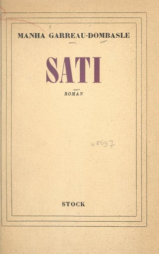 Sati - Manha Garreau-Dombasle - FeniXX réédition numérique