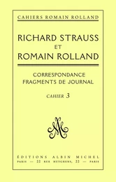 Correspondance entre Richard Strauss et Romain Rolland