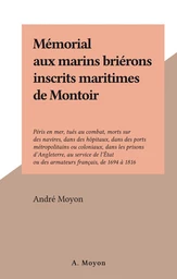 Mémorial aux marins briérons inscrits maritimes de Montoir