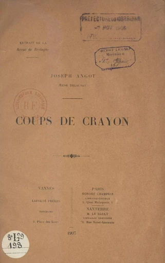 Coups de crayon - Joseph Angot, René Delaunay - FeniXX réédition numérique