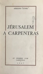 Jérusalem à Carpentras