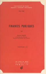 Finances publiques