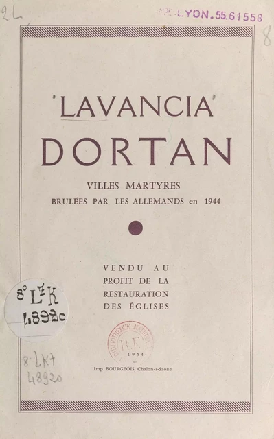 Lavancia, Dortan - R. Rodet, Madeleine Vincent - FeniXX réédition numérique