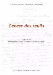 Genèse des seuils