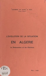 L'évolution de la situation en Algérie