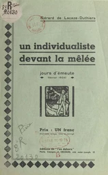 Un individualiste devant la mêlée