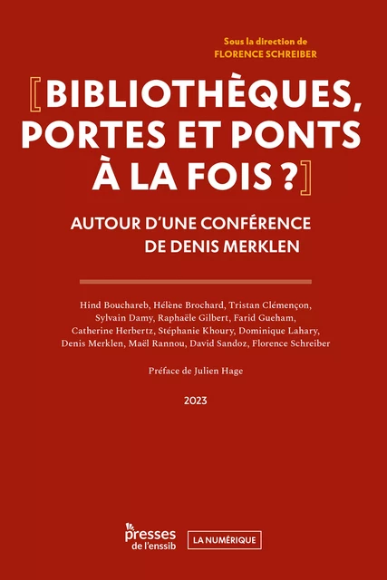 Bibliothèques, portes et ponts à la fois ? -  - Presses de l’enssib