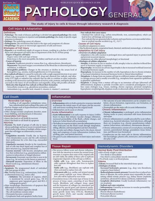 Pathology: General - Aiman Zaher - BarCharts, Inc.