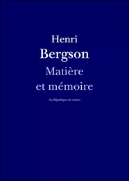 Matière et mémoire