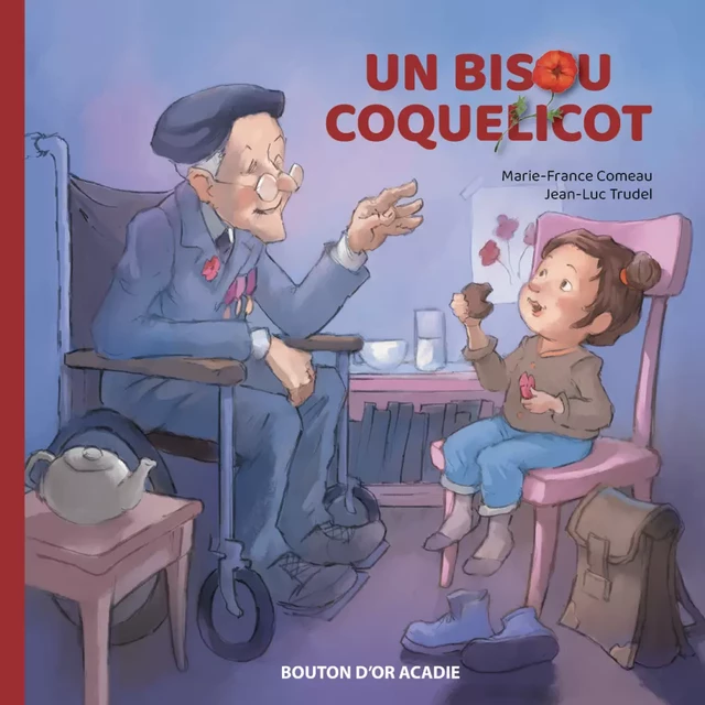 Un bisou coquelicot - Marie-France Comeau - Bouton d'or Acadie