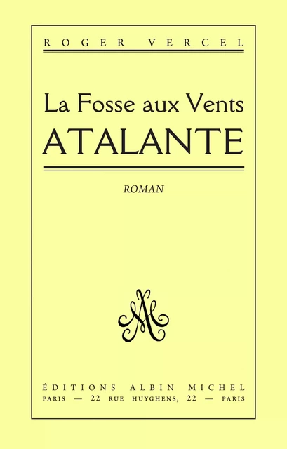 L'Atalante - Roger Vercel - Albin Michel