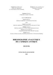 Bibliographie analytique de l’Afrique antique LII (2018)