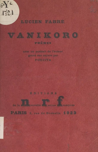 Vanikoro - Lucien Fabre - FeniXX réédition numérique