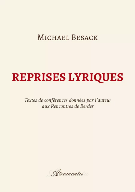 Reprises lyriques - Michael Besack - Atramenta