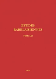 Études rabelaisiennes