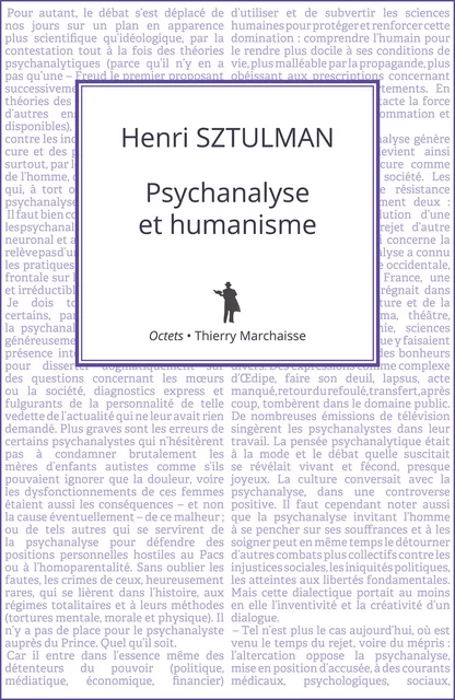 Psychanalyse et humanisme - Henri Sztulman - Éditions Thierry Marchaisse