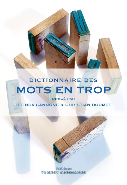 Dictionnaire des mots en trop - Belinda Cannone, Christian Doumet - Éditions Thierry Marchaisse