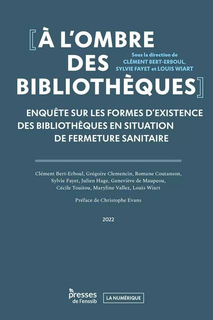 À l’ombre des bibliothèques -  - Presses de l’enssib