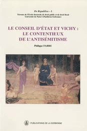 Le Conseil d’État et Vichy