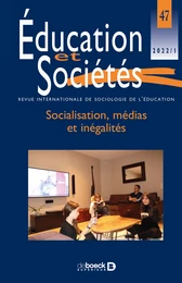 Éducation et sociétés n° 47