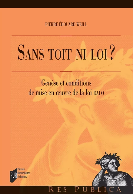 Sans toit ni loi ? - Pierre-Édouard Weill - Presses universitaires de Rennes