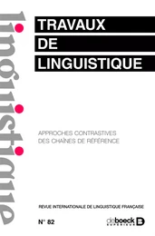 Travaux de linguistique n° 82