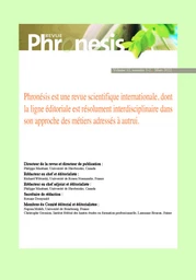 Phronesis. Vol. 11, numéro 1-2 | 2022. Les configurations plurielles de la pédagogie de, par, en (l')alternance