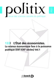 Politix n° 133 - L’État des économistes