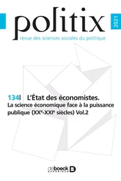 Politix n° 134 - L’État des économistes