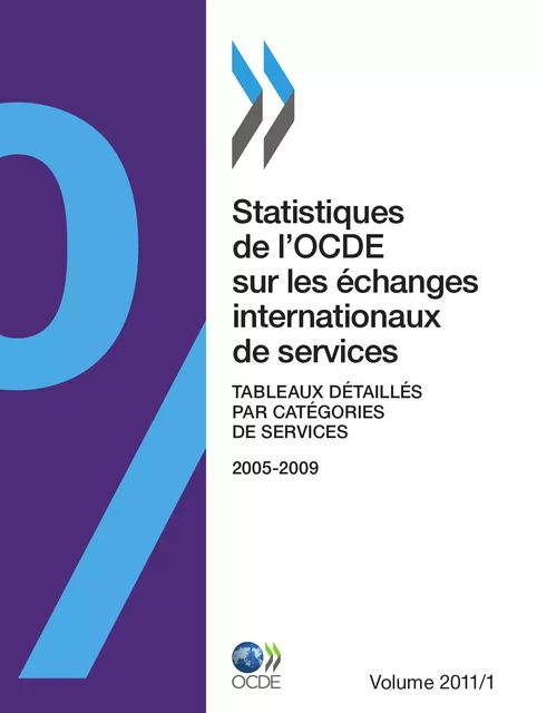 Statistiques de l'OCDE sur les échanges internationaux de services, Volume 2011 numéro1 -  Collectif - OECD