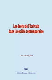 Les droits de l’écrivain dans la société contemporaine