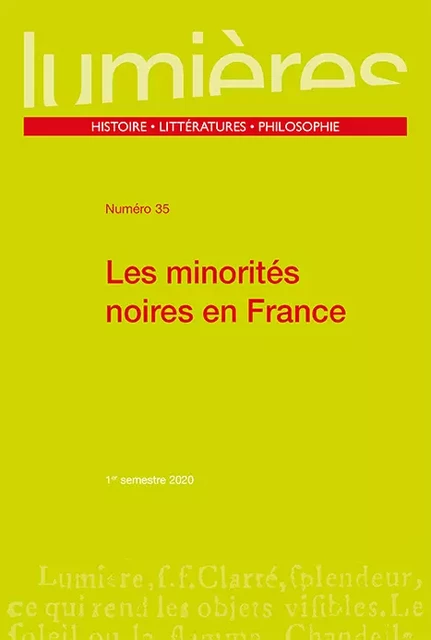 Les minorités noires en France -  - Presses universitaires de Bordeaux