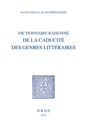 Dictionnaire raisonné de la caducité des genres littéraires