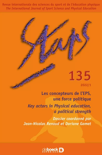 Staps n° 135 -  Collectif - Revues De Boeck Supérieur