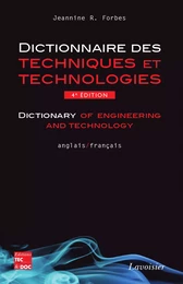 Dictionnaire des techniques et technologies anglais-français