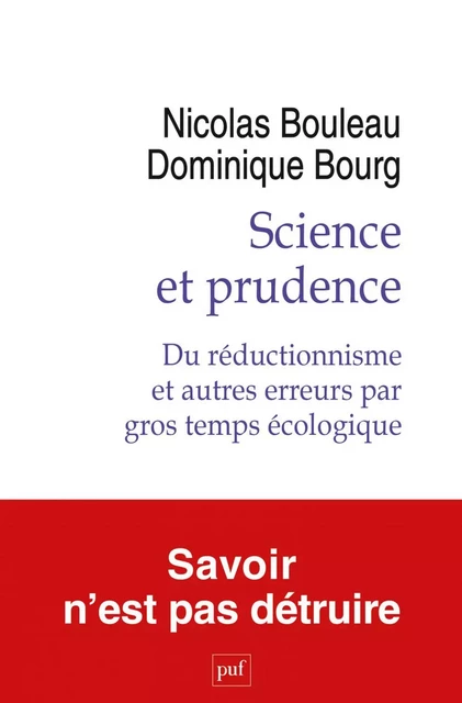 Science et prudence - Dominique Bourg, Nicolas Bouleau - Humensis