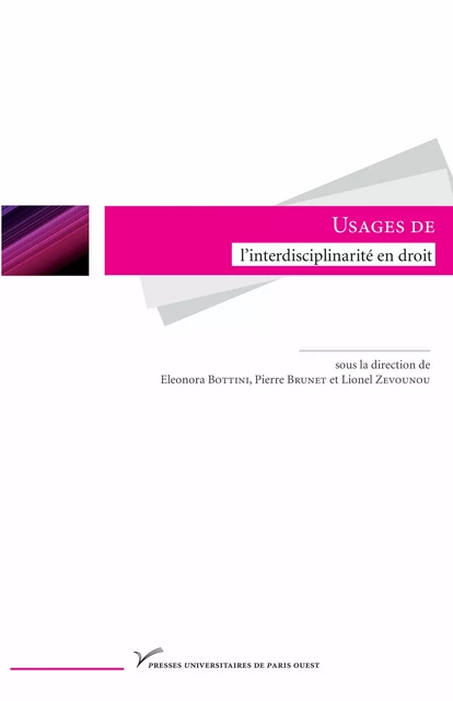 Usages de l’interdisciplinarité en droit -  - Presses universitaires de Paris Nanterre