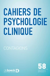 Cahiers de psychologie clinique n° 58