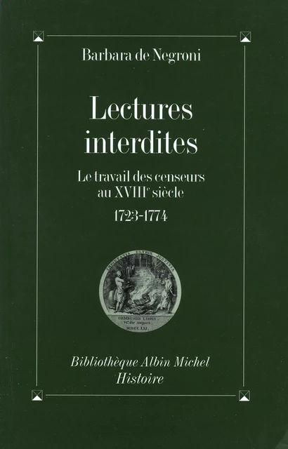 Lectures interdites - Barbara de Negroni - Albin Michel