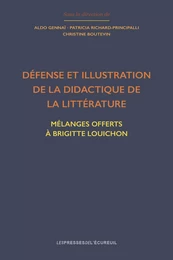 Défense et illustration de la didactique de la littérature