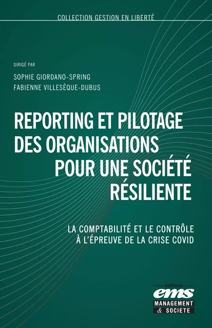 Reporting et pilotage des organisations pour une société résiliente - Sophie Giordano-Spring, Fabienne Villesèque-Dubus - Éditions EMS