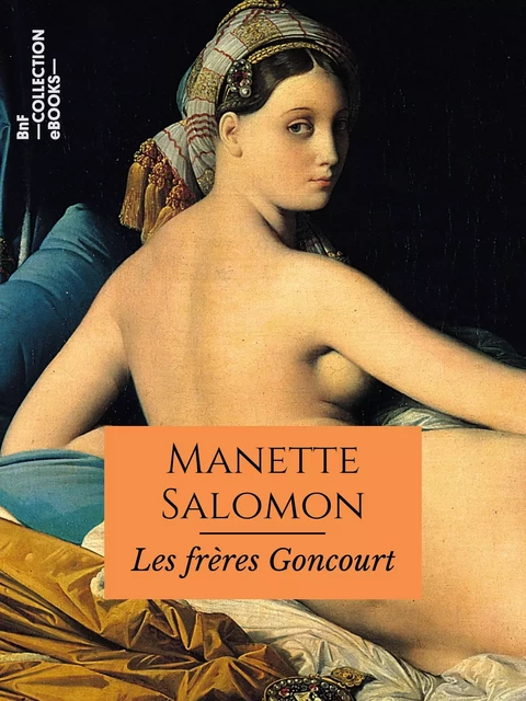 Manette Salomon - Edmond de Goncourt, Jules de Goncourt - BnF collection ebooks