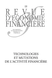 Technologies et mutations de l'activité financière