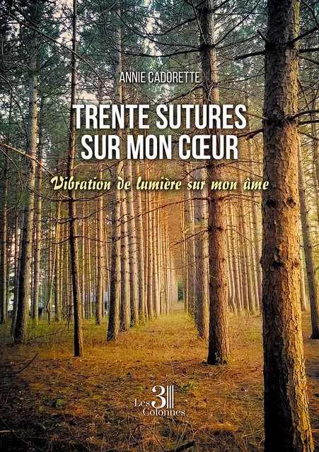 Trente sutures sur mon cœur - Vibration de lumière sur mon âme - Annie Cadorette - Éditions les 3 colonnes