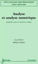 Applications mathématiques avec MATLAB Vol. 2 : analyse et analyse numérique