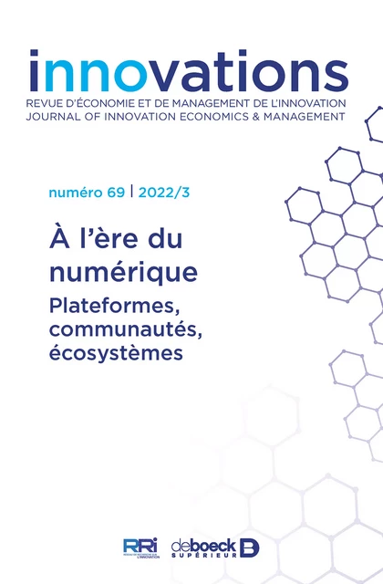 Innovations n° 69 - À l’ère du numérique -  Collectif - Revues De Boeck Supérieur