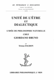 Unité de l’être et dialectique