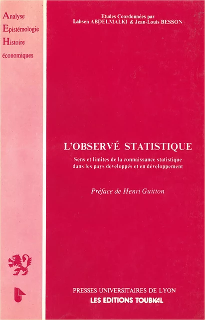 L’Observé statistique -  - Presses universitaires de Lyon