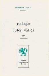 Colloque Jules Vallès